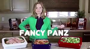 Plastic Foil Pan Carrier Stackable Portable Foil Pans Holder For Home Travel Food Storage Box