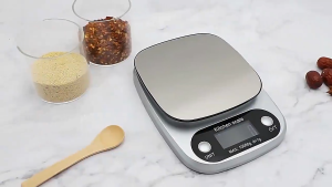 ✨exactness✨ เครื่องชั่งดิจิตอล 10kg/1g แป้นสแตนเลส ชั่งอาหาร กาแฟ ถ่าน AAA อุปกรณ์เบเกอรี่ Kitchen Digital Scale