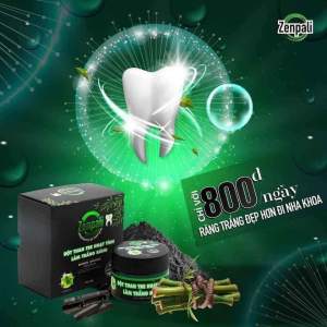 Bột Than Tre Hoạt Tính Zenpali Làm Trắng Răng Hết Hôi MiệngSau Lần Đầu Sư Dụng