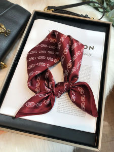 Khăn Choàng Lụa Đỏ Angola Dành Cho Nữ 2025 Mẫu Mới Khăn Vuông Nhỏ Đa Năng 100% Lụa Tơ Tằm Trang Trí Mùa Thu Đông Khăn Choàng Cổ Nhỏ