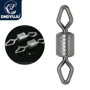 50pcs Fishing Swivels Rolling Embossing Diamond Solid Brass Rings Fishhook Connector Fishing Accessories