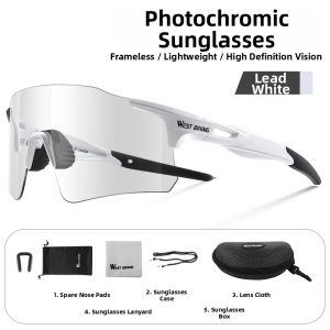 West Biking | Anti-fog Photochromic Day Night Riding Goggles