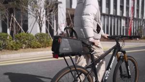 West Biking | WEST BIKING Large Capacity Bicycle Rack Bag 6L Bike Rear Seat Bag Traveling Hiking Cycling Pannier MTB Road Bike Accessories