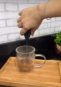 KAMJE Hand Mixer Mini Pengocok Telur Milk Frother Pengaduk Kopi Milkshake Elektrik