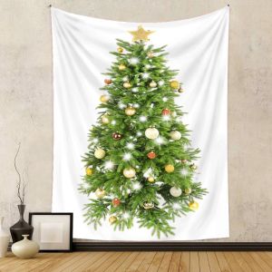 VIKAMA Wall Tapestry Green Pine Tree Minimalist Nature Art Home Decor Living Room Bedroom Dorm Aesthetic Print Soft Lightweight