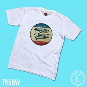 เสื้อยืดคอกลมแขนสั้น ผ้าTK พิมพ์ระบบ Sublimation นุ่ม สวมใส่ สบาย ระบายอากาศไม่ร้อน ( รหัสสินค้า TK 58 )