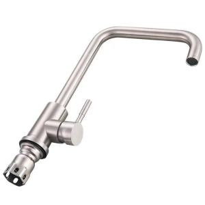 Thickened 304 Stainless Steel Kitchen Faucet for Home Use Cold And Hot Water Sink Vegetable Washing Basin Single Cold Water Slot Valve