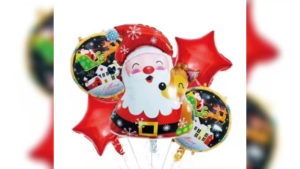 5in1 Christmas Foil Balloon Party Decoration Set Party Needs Festive Decorations