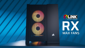 CORSAIR iCUE Link RX120 MAX RGB 120mm PWM Thick Fan (Black/White)