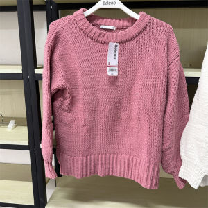 Baleno ฤดูใบไม้ผลิ ฤดูใบไม้ร่วง ใหม่ ผู้หญิง ทันสมัย ลำลอง หลวม เสื้อสเวตเตอร์ถัก เรียบง่าย ดีไซน์ เสื้อฮู้ดแขนยาว โพลีเอสเตอร์ ไฟเบอร์ 100%