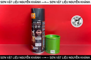 🌿 [MÀU MỚI] SƠN XỊT SAMURAI KUROBUSHI – MÀU 76 XANH LÁ SHOGUN (400ML) 🌿