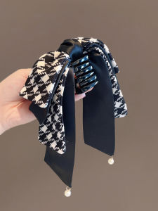 Bow Claw Clip Womens 2024 New Arrival Fancy Summer Half Tie Updo High Ponytail Hairpin Headdress Clip Hair Accessories