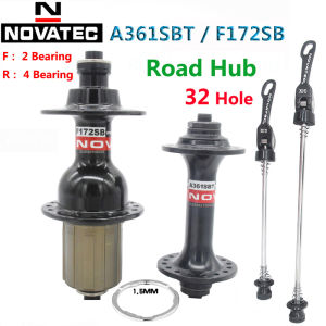 Novatec A361SBT/F172SB Road Bicycle Hub 11S Front/Rear 32 Hole Quick Release Bike Freehub V Brake 4 Bearing For 8-9-10-11-12S