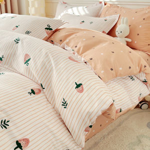 Small Flower Design Bed Cover 150x200cm 100 Cotton