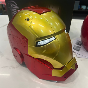 Iron Man Mask 1:1 Anime Peripheral Helmet Electric Wearable Automatic Opening And Closing Model Adult Helmet Toys Birthday Gifts