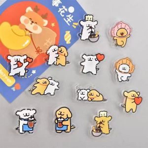 Cute Cartoon Dog Fridge Magnet Advanced Sense Acrylic Magnetic Decoration Line Design Personalized Creative Home Decor