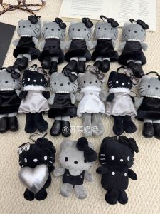 Angel Devil Series Long Leg KT Bag Charm Black Grey Grandmother Cilantro Accessory Hanging Decoration Skirt Ensemble