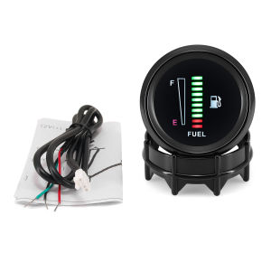 RYSJM | 8 LED Light Display Blue Color Car Motorcycle Fuel Level Gauge 52mmLED Fuel Level Moto Meter Gauge
