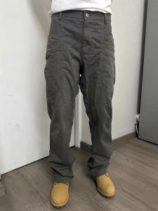 Retro American Loggers Loose Fit Straight Leg Cargo Pants Mens Spring Autumn High Street Washed Casual Commute Long Trousers
