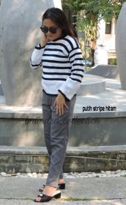 SWEATER RAJUT STRIPE HARU TERMURAH