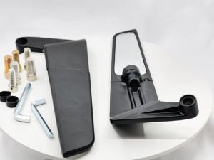 CNC Wind Wing Rotating Side Mirror Universal Reduces Wind Resistance Full Alloy