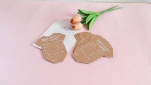 10/20 Chiếc Cho Bé Dự Báo Thẻ Giới Tính Tiết Lộ Trang Trí Tiệc Giấy Kraft Lời Khuyên Đồ Trang Trí Cho Bé Tiếp Liệu