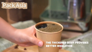 [100s] Paper Cup With LID White and Kraft Thickened Coffee Cup/Kopi Cawan Kertas 8OZ 10oz 12oz 16oz