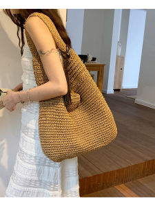 BAORUIFU | Large Capacity Beach Tote  Straw Bag