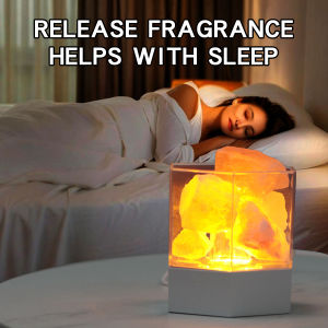 USB Desk Lamp Natural Himalayan Salt Light Bedroom Cafe Bar Birthday Christmas Party Decoration Led Lava Atmosphere Light