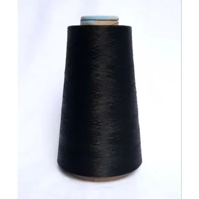 promo paket 1 kg isi 6 roll BENANG OBRAS - Benang Polister PUTIH HITAM