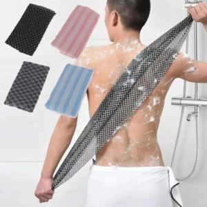 Ultra Long Exfoliating Shower Towel Back Body Scrubber Soft Foam Wash Cloth Deep Cleansing Skin Care Bath Cleansing Accessory