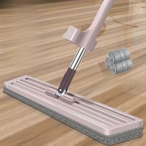 New Large Size Lazy Person Hand Wash Free Floor Mop Flat Mop for Tile Wooden Floor Wet And Dry Dual Purpose Cleaning Tool