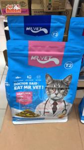 Hạt Mr.Vet Cho Mèo Giàu Đạm Topping Thịt Sấy Không Độn Ngũ Cốc 1Kg