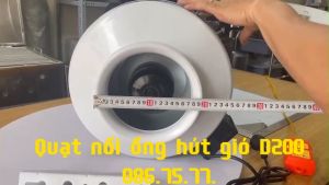 Quạt hút mùi bếp D200 quạt hút nối ống phi 200 quạt cấp gió thông phòng quạt hút công nghiệp