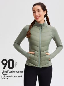 COSLEAF | Slim Goose Down Quilted Womens Winter Coat