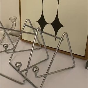 KS Giá Học Hỗ Trợ Lười Giá Đỡ Dẹp Để Bàn Ipad Bằng Kim Loại Phong Cách Ins Giá Đọc Sách Di Động