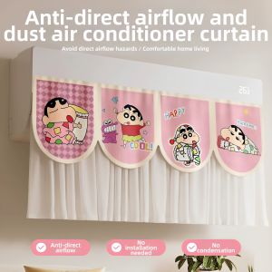 NAIFUNA | Anti-Direct Airflow AC Curtain Baby Friendly Dust Protection