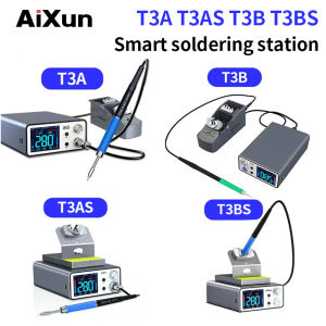 AIXUN T3A T3B Intelligent Soldering Station Welding T115/T210/T245 /T12 Rework Station T3AS T3BS for PCB BGA Soldering Tools