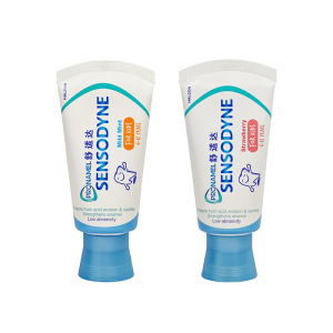 Sensodyne | Enamel Protecting Fluoride Toothpaste For Teething Kids 2-6-12 Years Old Strawberry Flavored