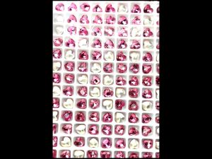 พลอยเทียมสี K9 พรีเมียม ทรงหัวใจ ขนาด 6  มิลและ8 มิล พลอยเทียมเครื่องประดับ สามารถนำไปทำของตกแต่งบ้าน งานฝีมือ เครื่องประดับ ฯลฯ