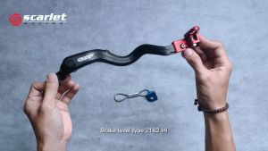 Scarlet Racing - Brake Lever Pedal Tuas Rem 2185 KLX 230 Full CNC