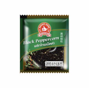 พริกไทยดำเม็ด10กรัม(ซองซาเช่)ตรามือที่1