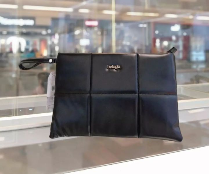 Bellagio art 753 (clutch) Clutch Kulit Pu Hitam Clutch Envelope