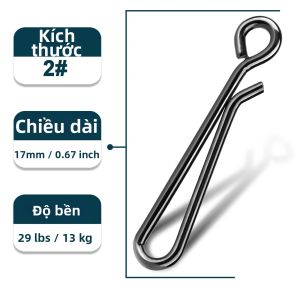 9KM DWLIFE | 25 Chiếc Câu Cá Kẹp Thép Không Gỉ Crankbait Liên Kết Dụ Khóa Kết Nối Cho Nước Mặn Nước Ngọt Chìm 10 Mm-34mm
