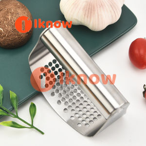 ฉันรู้สแตนเลสเครื่องบดกระเทียมเครื่องมือโยกเครื่องบดกระเทียมมือถือที่ตัดขิงเครื่องบดกระเทียมเครื่องบดกระเทียมที่สับเครื่องกดตัดกระเทียม