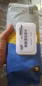 ทิชชู่เปียกกลิ่นหอม เลม่อน 1หาอใหญ่ แผ่นทำความสะอาดเครื่องใช้ในครัวเรือน