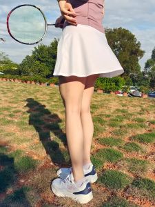 Lightweight Quick-Dry Net Eye Sports Shorts Skirt Tennis Skirt Running Netball Two-Piece Set Breathable Moisture-Wicking Ladies Sportswear