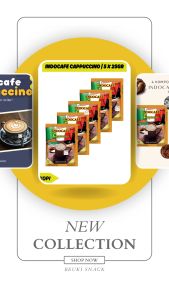5PCS Indocafe Cappuccino Minuman Bubuk Kopi Cappuccino