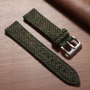 for Huawei Watch Gt5/Gt4 Strap Tweed Nylon Weave Leather Watch Band Universal Men Women Bracelets Sport Replace Wrist Belt Bands