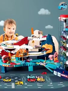 **Malaysia Seller** Electric Race Car Electric Dinosaur Park & Cars Parking Lots Mainan Kereta Trek Dinosaur mainan budak car